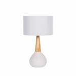 Baugo White Ceramic Table Lamp