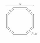 Abangay Gold Contemporary Wood Frame Mirror