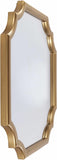 Abangay Gold Contemporary Wood Frame Mirror