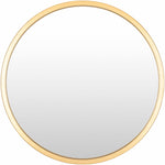 Guindarohan Gold Frame Round Mirror