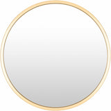 Guindarohan Gold Frame Round Mirror