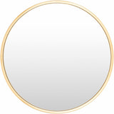 Guindarohan Gold Frame Round Mirror