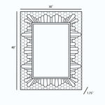 Garner Mosaic Framed Mirror
