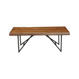 Live Edge Coffee Table, Light Walnut