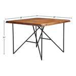 Live Edge Pub Table, Light Walnut