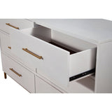 Madelyn Six Drawer Dresser, White