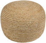 Kaumakani Knitted Jute Round Pouf